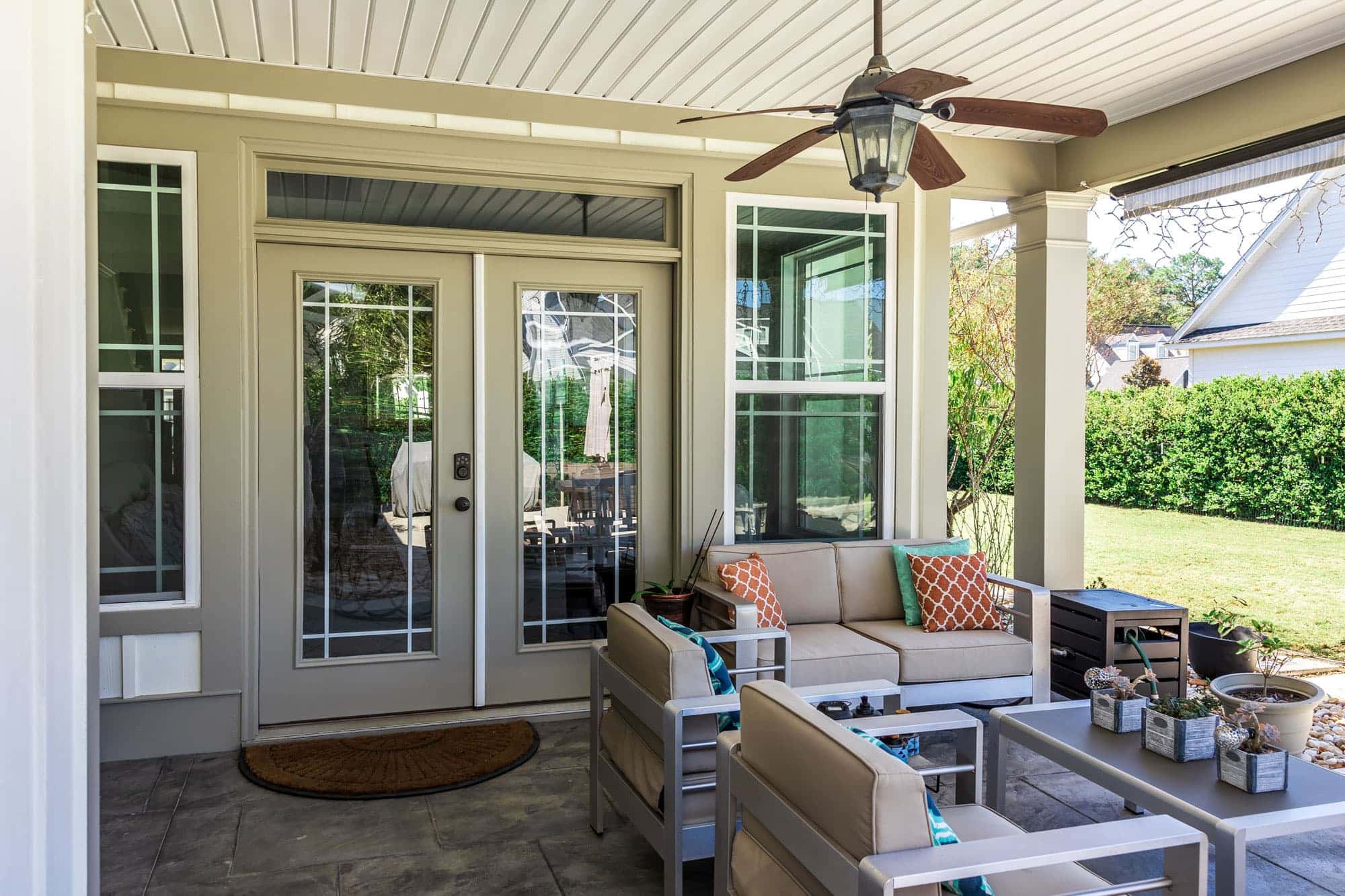 Exterior patio door remodel
