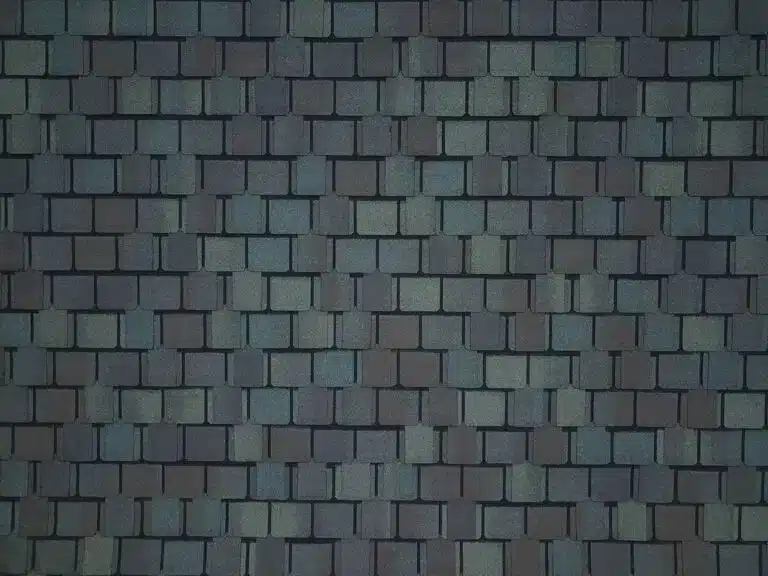 Close up of black asphalt shingles