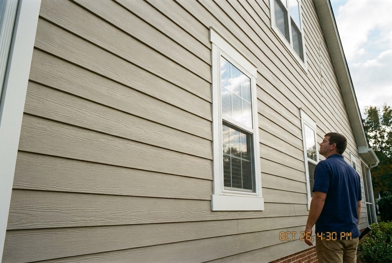 James Hardie fiber cement plank siding installed on a craftsman home