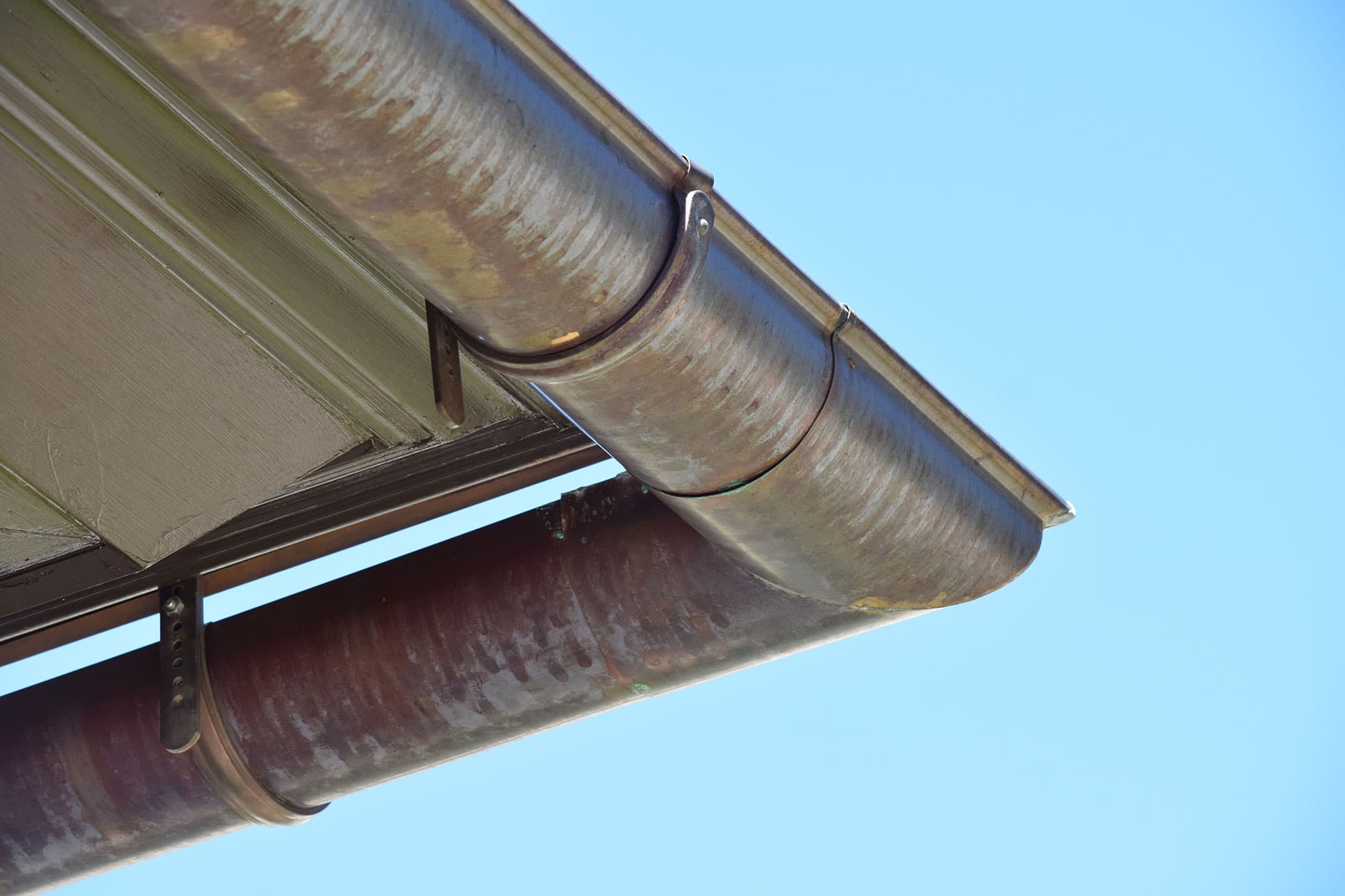 Baker Home Exteriors euro-style copper gutters