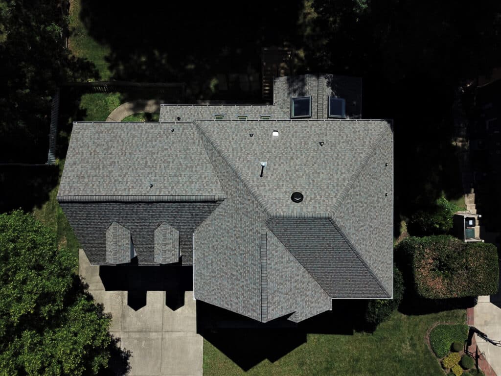 CertainTeed Landmark PRO Weathered Wood shingles on a home