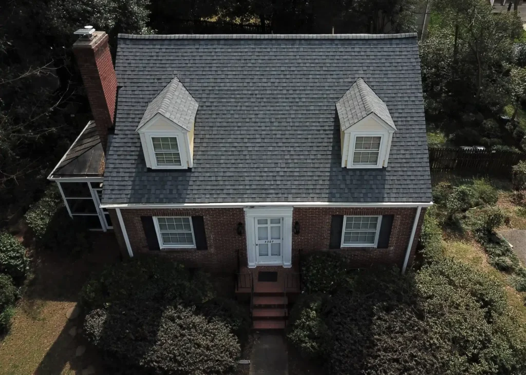 CertainTeed Landmark Pewter shingles on a home