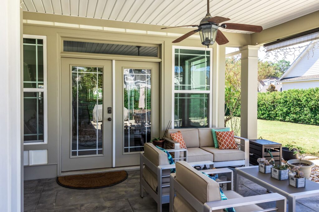 Exterior patio door remodel