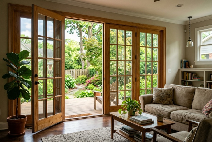 Pella doors installed by Baker Home Exteriors