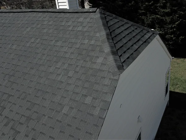 Atlas Pinnacle Pristine Black shingles on a roof replacement by Baker Home Exteriors