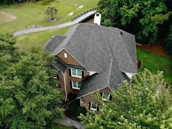 Atlas Pinnacle Pristine Black shingles on a roof replacement by Baker Home Exteriors