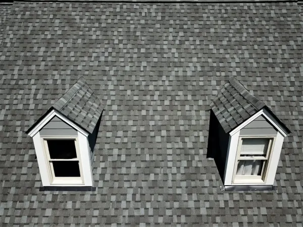 Atlas Pinnacle Pristine Coastal Granite shingles on a roof replacement by Baker Home Exteriors