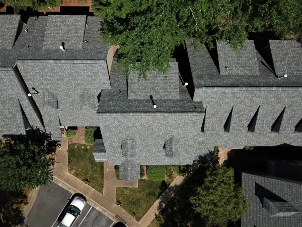 Atlas Pinnacle Pristine Coastal Granite shingles on a roof replacement by Baker Home Exteriors