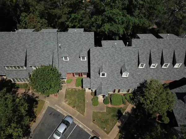 Atlas Pinnacle Pristine Coastal Granite shingles on a roof replacement by Baker Home Exteriors