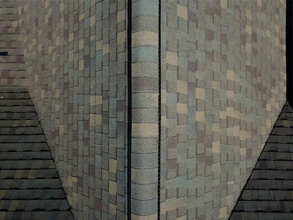 Atlas Pinnacle Pristine Heather shingles on a completed roof replacement
