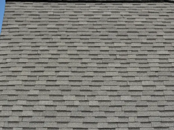Atlas Pinnacle Pristine Pewter shingles on a completed roof replacement