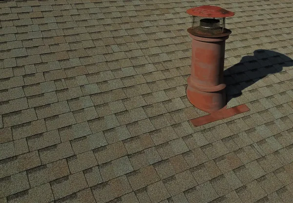 Atlas Pinnacle Pristine Tan shingles on a roof replacement by Baker Home Exteriors