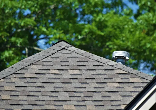 Atlas Pinnacle Pristine Weathered Shadow shingles on a roof replacement by Baker Home Exteriors