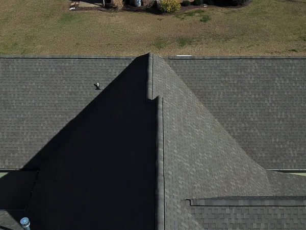 Atlas Pinnacle Pristine Weathered Wood shingles on a roof replacement by Baker Home Exteriors