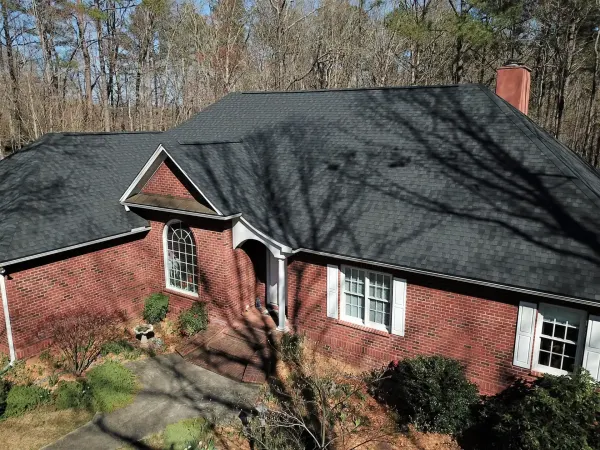 CertainTeed Landmark Charcoal Black shingles on a roof replacement by Baker Home Exteriors