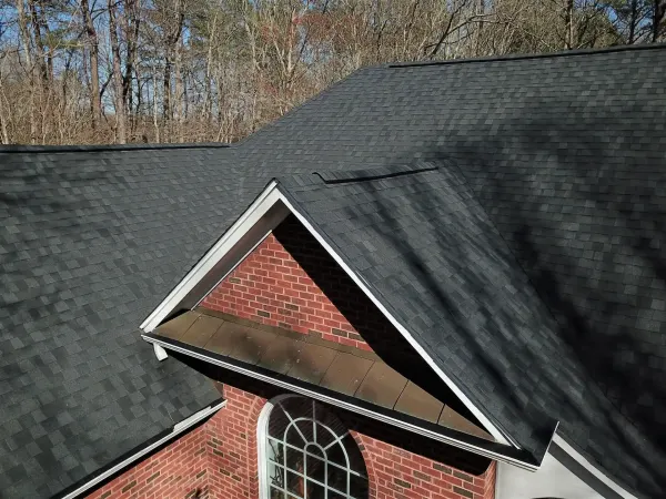 CertainTeed Landmark Charcoal Black shingles on a roof replacement by Baker Home Exteriors