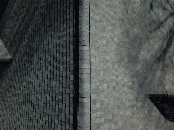 CertainTeed Landmark Charcoal Black shingles on a roof replacement by Baker Home Exteriors