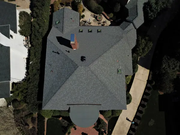CertainTeed Landmark Driftwood shingles on a roof replacement by Baker Home Exteriors