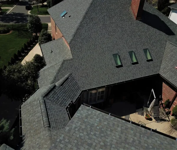 CertainTeed Landmark Driftwood shingles on a roof replacement by Baker Home Exteriors