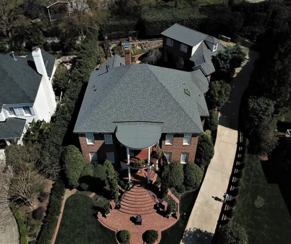 CertainTeed Landmark Driftwood shingles on a roof replacement by Baker Home Exteriors