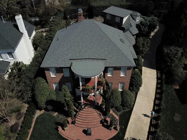 CertainTeed Landmark Driftwood shingles on a roof replacement by Baker Home Exteriors