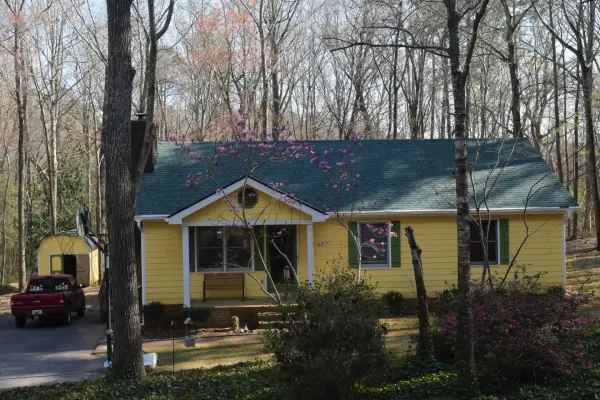 CertainTeed Landmark Hunter Green shingles on a roof replacement by Baker Home Exteriors