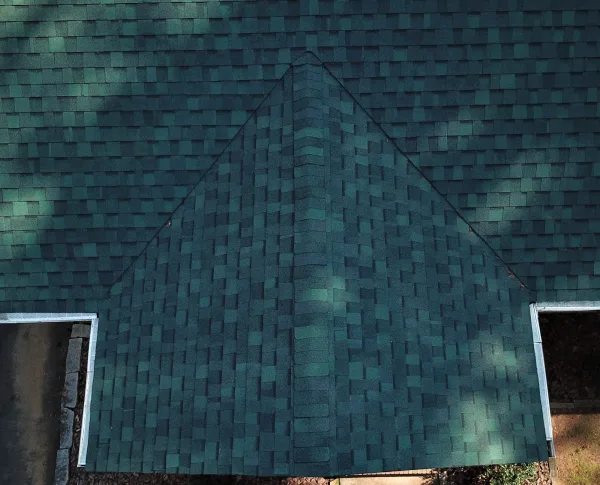 CertainTeed Landmark Hunter Green shingles on a roof replacement by Baker Home Exteriors