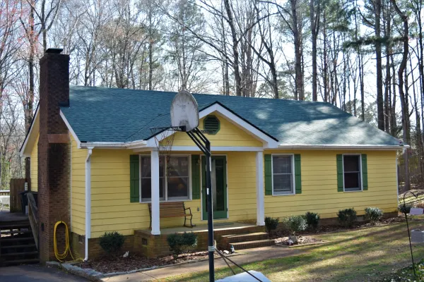 CertainTeed Landmark Hunter Green shingles on a roof replacement by Baker Home Exteriors