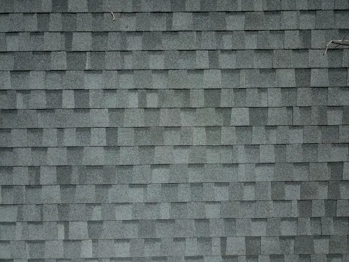 CertainTeed Landmark Moire Black shingle color on a completed roof