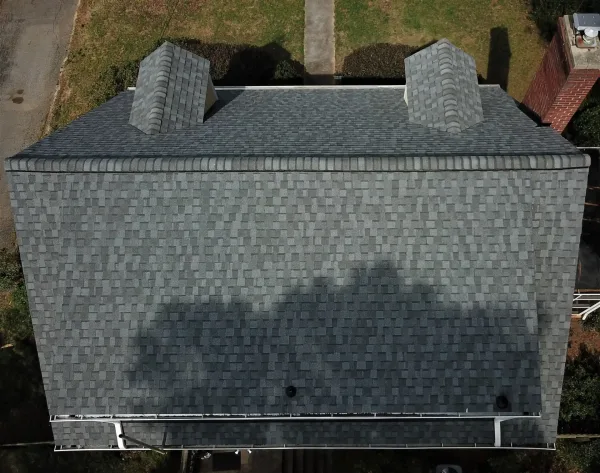CertainTeed Landmark Pewter shingles on a roof replacement by Baker Home Exteriors