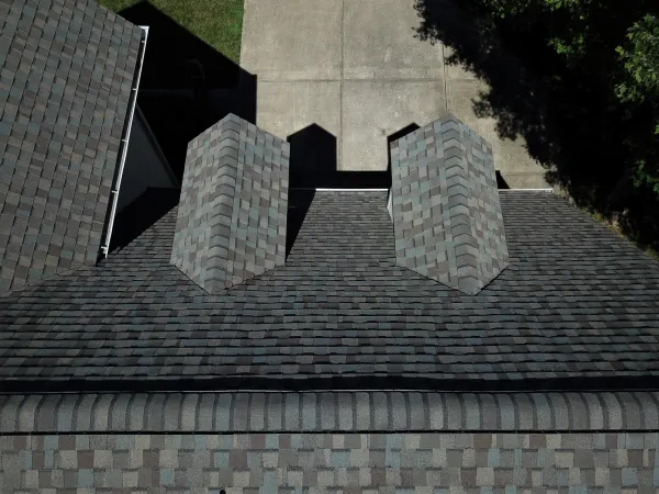 CertainTeed Landmark PRO Weathered Wood shingles on a roof replacement by Baker Home Exteriors