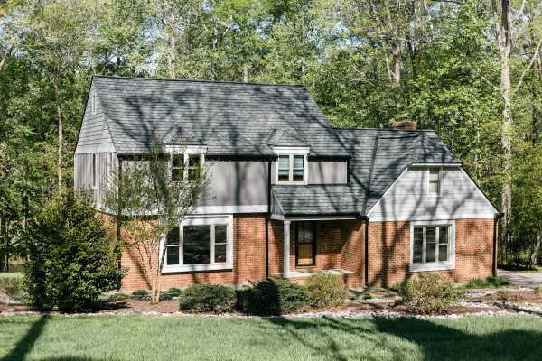 Modern Monochromatic exterior project by Baker Home Exteriors