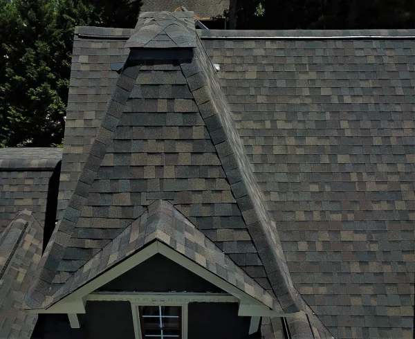 Owens Corning Duration Black Sable shingles on a roof replacement by Baker Home Exteriors
