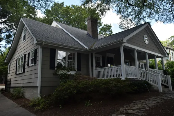 Owens Corning Duration Estate Gray shingles on a roof replacement by Baker Home Exteriors