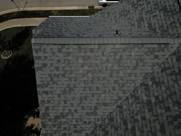 Owens Corning Duration Estate Gray shingles on a roof replacement by Baker Home Exteriors