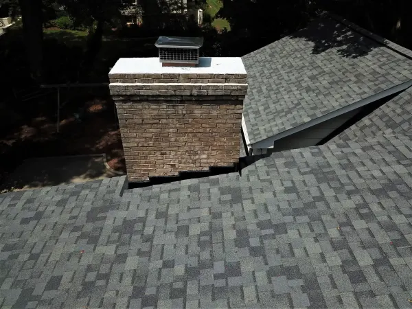 Owens Corning Duration Estate Gray shingles on a roof replacement by Baker Home Exteriors