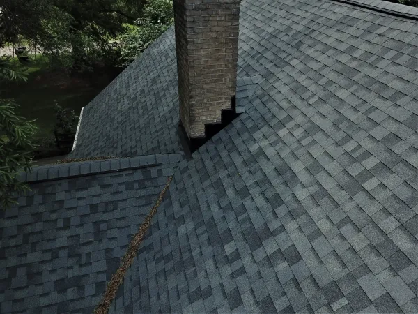 Owens Corning Duration Estate Gray shingles on a roof replacement by Baker Home Exteriors