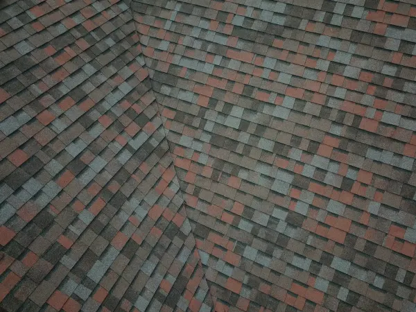 Owens Corning Duration Merlot shingles on a roof replacement by Baker Home Exteriors