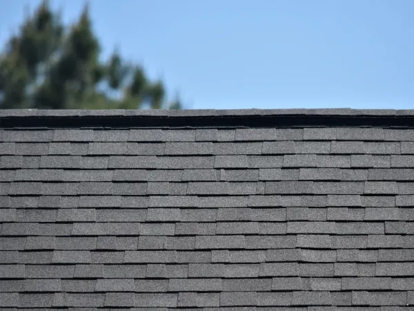 Owens Corning Duration Onyx Black shingles on a completed roof replacement