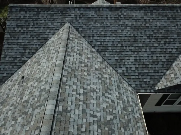 Owens Corning Duration Pacific Wave shingles on a roof replacement by Baker Home Exteriors
