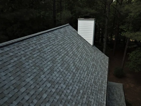Owens Corning Duration Quarry Gray shingles on a roof replacement by Baker Home Exteriors