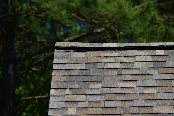 Owens Corning Duration Sand Dune shingles on a roof replacement by Baker Home Exteriors