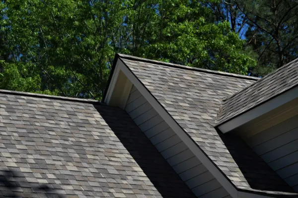 Owens Corning Duration Sand Dune shingles on a roof replacement by Baker Home Exteriors