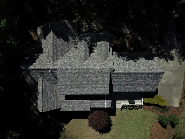 Owens Corning Duration Sand Dune shingles on a roof replacement by Baker Home Exteriors