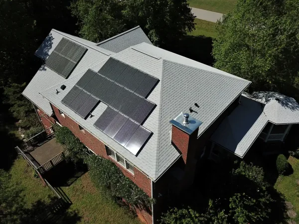 Owens Corning Duration Shasta White shingles on a roof replacement by Baker Home Exteriors