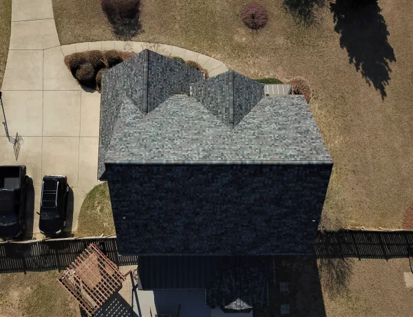 Owens Corning Duration Storm Cloud shingles on a roof replacement by Baker Home Exteriors