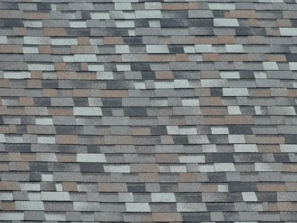 Owens Corning Duration Storm Cloud shingles on a completed roof replacement