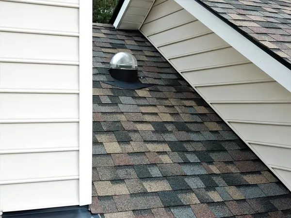 Owens Corning Duration Summer Harvest shingles on a roof replacement by Baker Home Exteriors