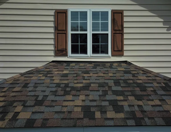 Owens Corning Duration Summer Harvest shingles on a roof replacement by Baker Home Exteriors