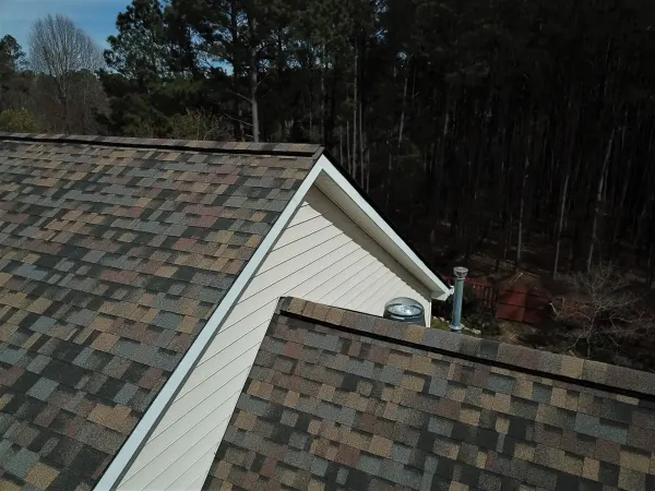 Owens Corning Duration Summer Harvest shingles on a roof replacement by Baker Home Exteriors